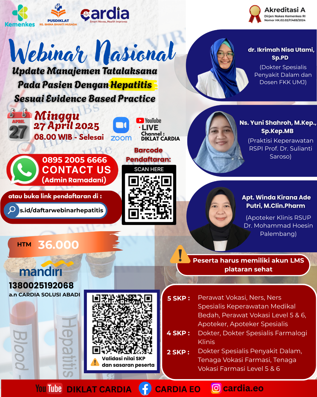 Gambar Webinar Naional : Update Manajemen Tatalaksana Pada Pasien Dengan Hepatitis Sesuai Evidence Based Practice